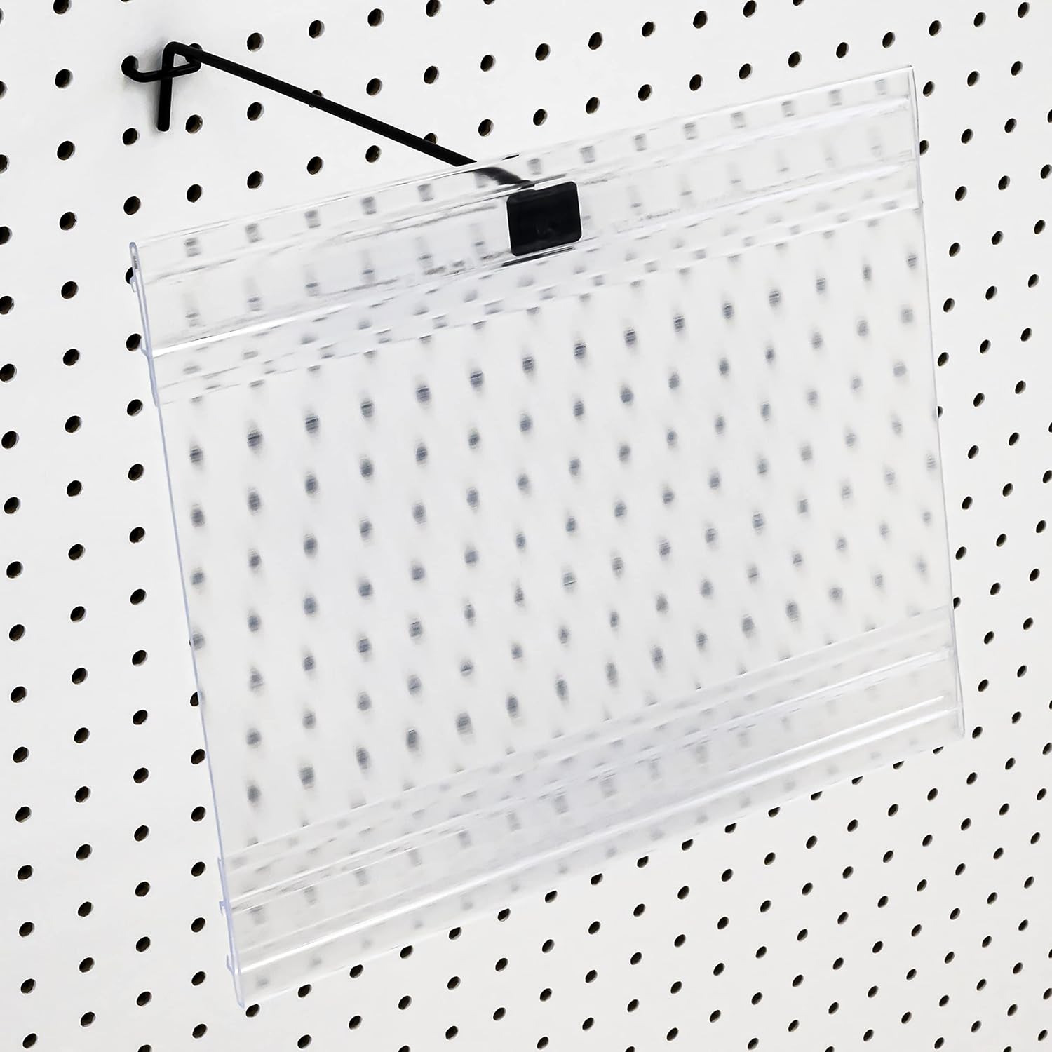 Price Tag Holder with 8 inch Long Peg Board Mounting Hook, For Price Tag Sizes 11"W x 8.5"H, 5.5"W x 3.5"H, 1.25"W x 3.5"H, or Double 1.25"W x 3.5"H (Quantity 100) (100, 11"w x 8.5"h)