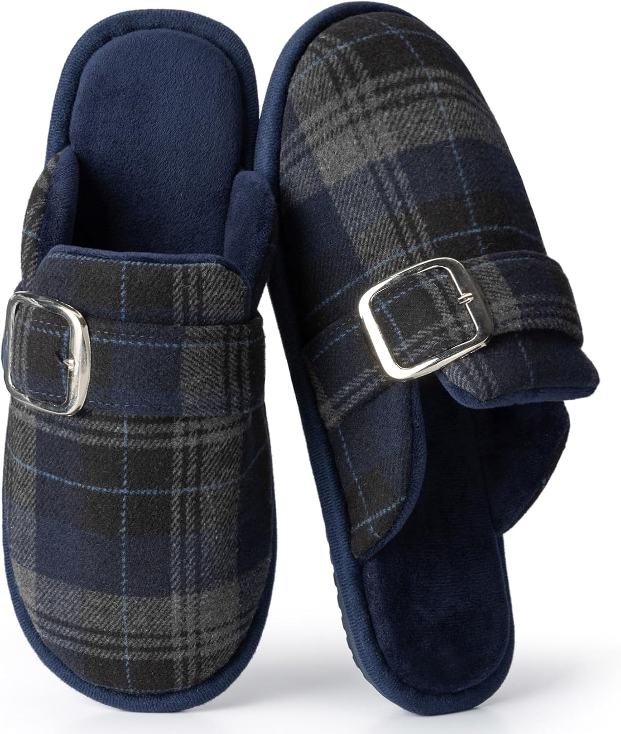 Fuzzy Slippers for Women with Memory Foam Warm Winter Suede House Slippers Shoes Indoor Outdoor Gifts For Women Faux Fur Anti-Skid