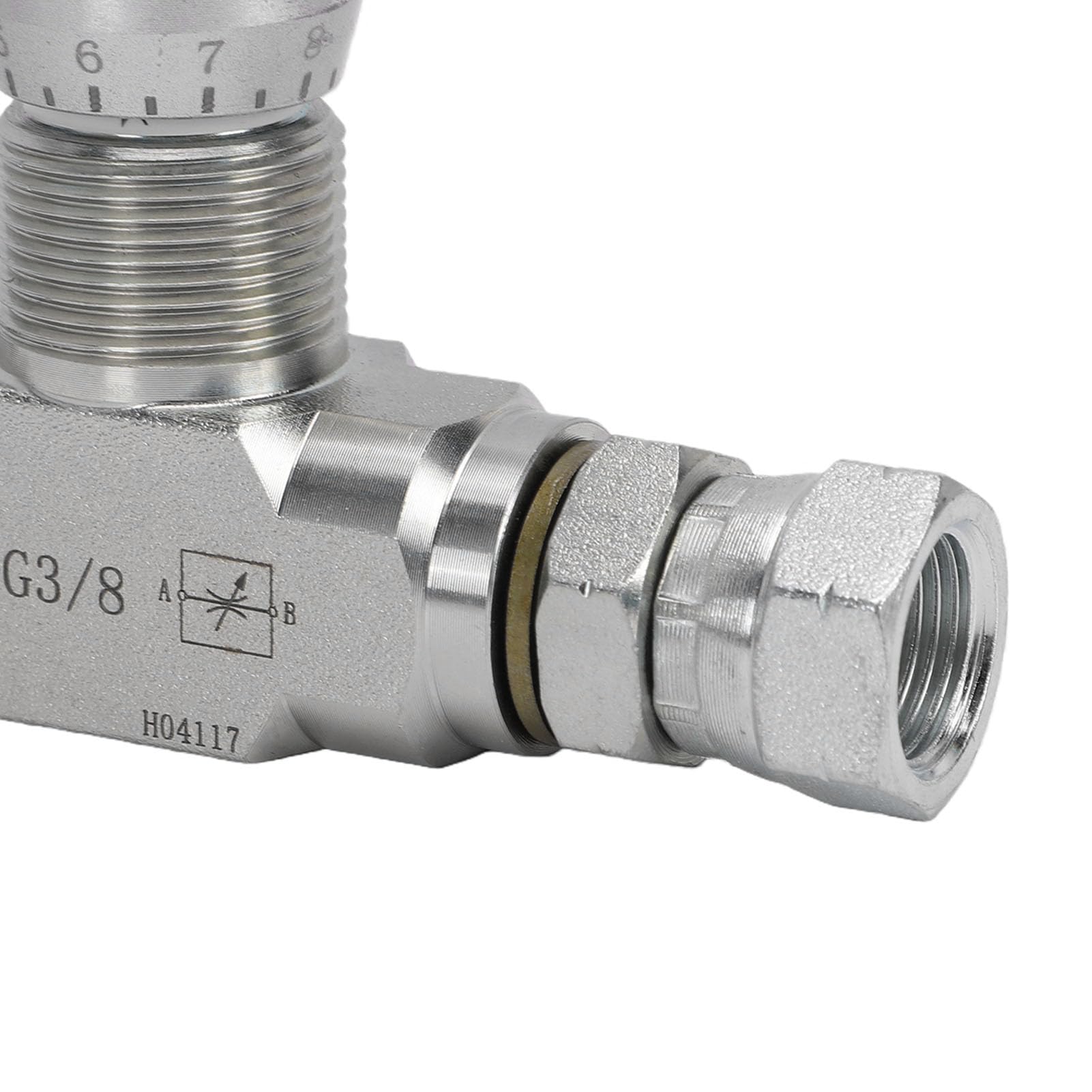 Tbest Válvula de Control de Flujo Hidráulico L08 de 3/8 Pulgadas Válvula