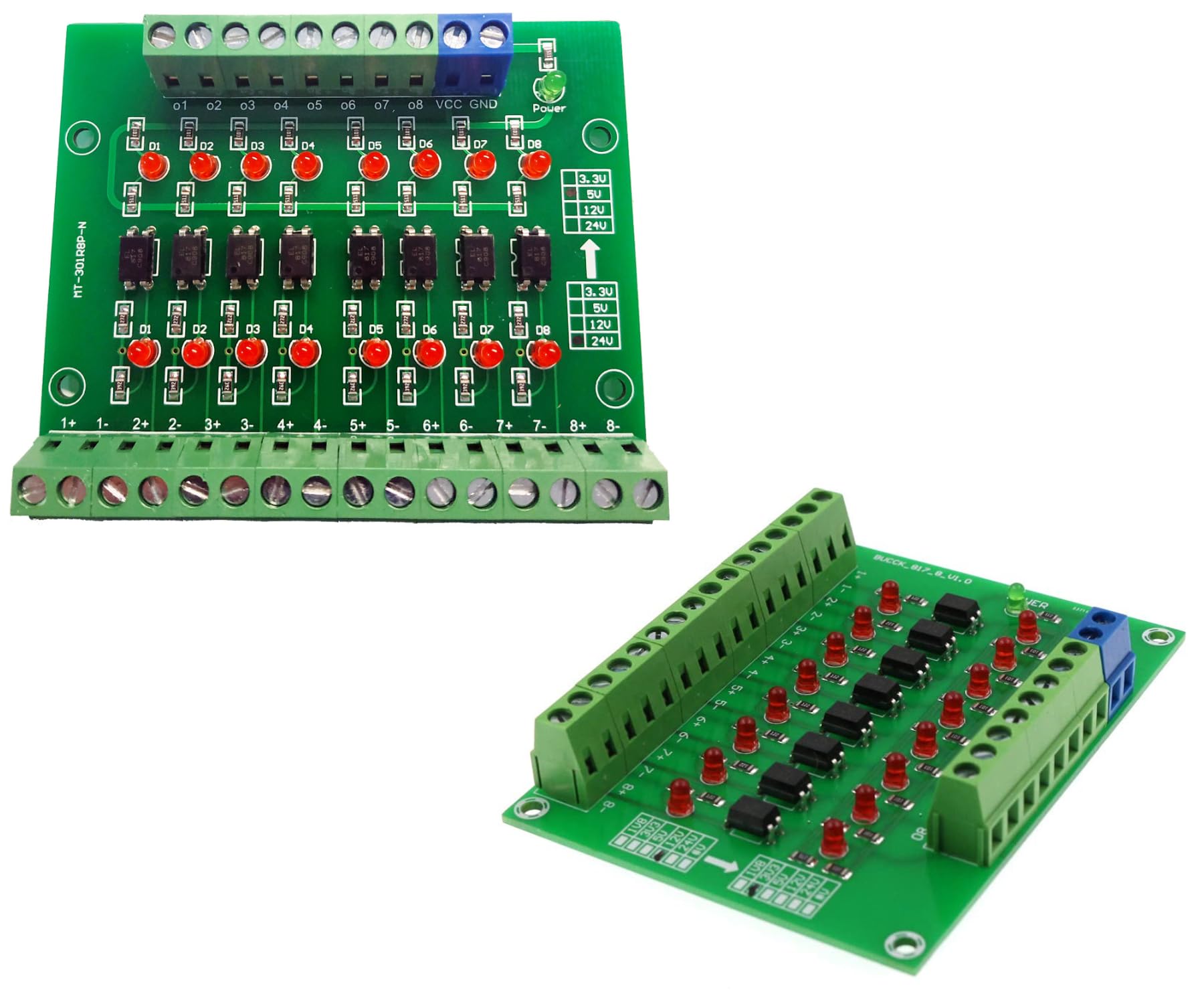 Optoacoplador De 8 Canales Para Aislamiento De Voltaje CA 220V - Compatible Con Placas MCU TTL Y PLC, Ideal Para Proyectos Electrónicos