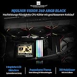 Thermalright Mjolnir Vision 360 ARGB Black CPU AIO Cooler, IPS LCD Screen with 320 x 240 Resolution, for AM5 & LGA 1700/1851, Powerful 360 Specs Water Cooling with 3.5 Inch Removable Display - 2