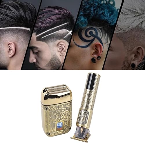 Miniatura 2 de Brrnoo Afeitadoras eléctricas de papel de aluminio para hombres, recortadora de barba, kit de afeitado, recortadora de pelo, afeitadoras de cabeza