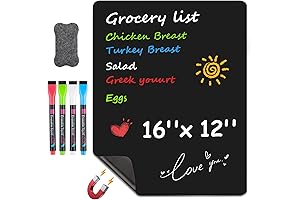MaxGear Magnetic Black Dry Erase Board