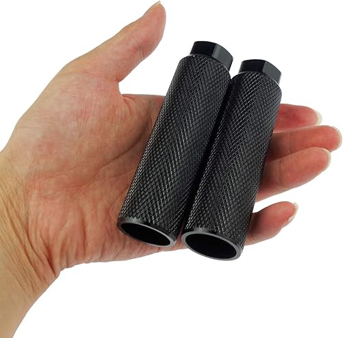 Miniatura 6 de Zelerdo 2 pares de clavijas de aleación de aluminio para bicicleta de montaña, ciclismo, truco trasero, para ejes de 38 pulgadas