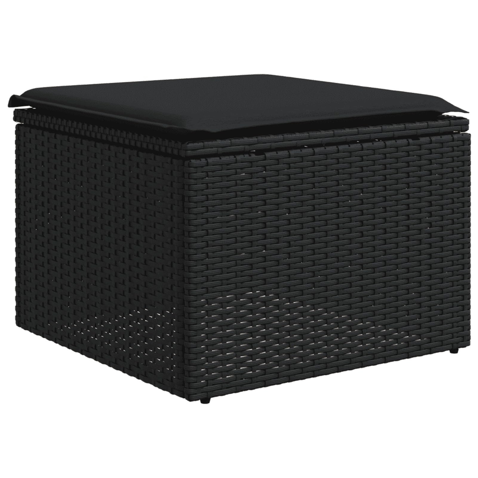LAPOOH Set Divani da Giardino con Cuscini 8 pz Nero in Polyrattan,Set Divani da Giardino,Divanetti da Esterno,Divani da Esterno Giardino,Set di Mobili da Giardino-3271419