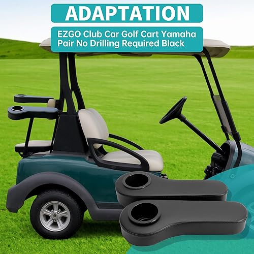 Miniatura 6 de ECOTRIC Juego de soportes universales para asiento trasero de carrito de golf, compatible con EZGO Club Car Yamaha Par, no requiere perforación,