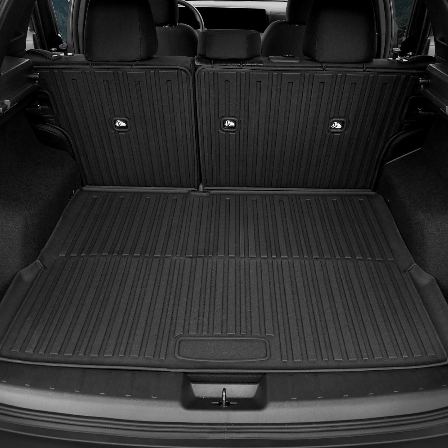 Cargo Mat for 2025-2026 Nissan Kicks, Full Coverage All Weather TPE Protector Cargo Mat with Backrest Mat Trunk Mat Cargo Liner for Nissan Kicks Accessories (Fit for FWD/AWD)