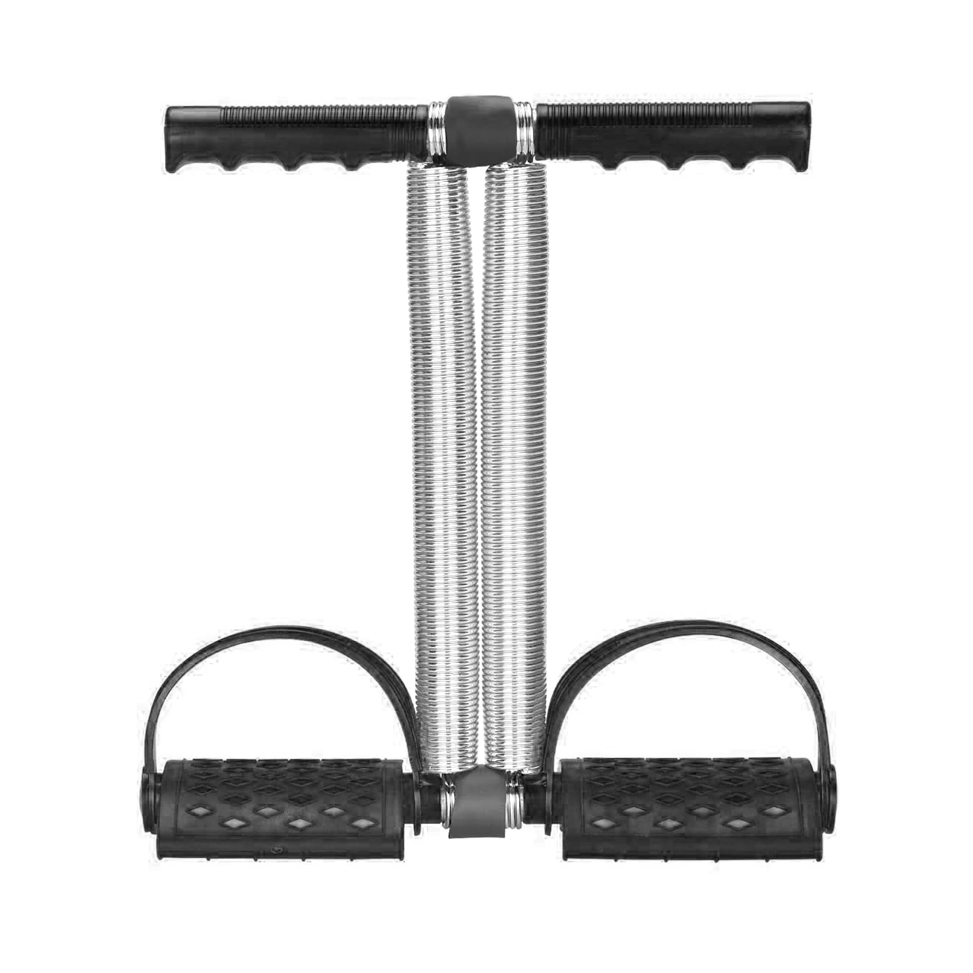 KONEXKonex Double Spring Tummy Trimmer for Men & Women | Enhanced Elasticity & Comfortable Foot Pedal | Perfect for Toning Stomach, Waist, Legs & Arms (Black)