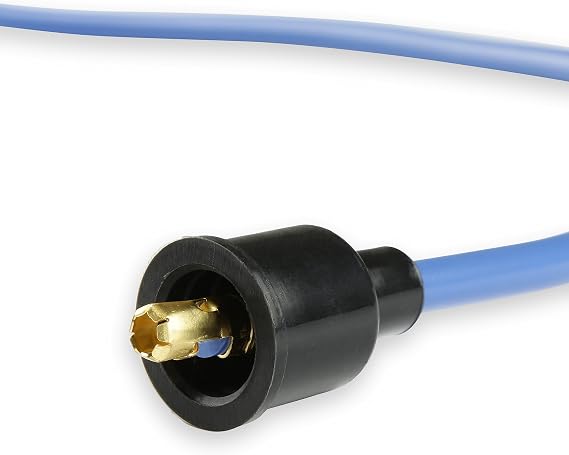 ACCEL 4039B Spark Plug Wire Set - Super Stock Copper Core 8mm - 90 Deg. Boots - Blue