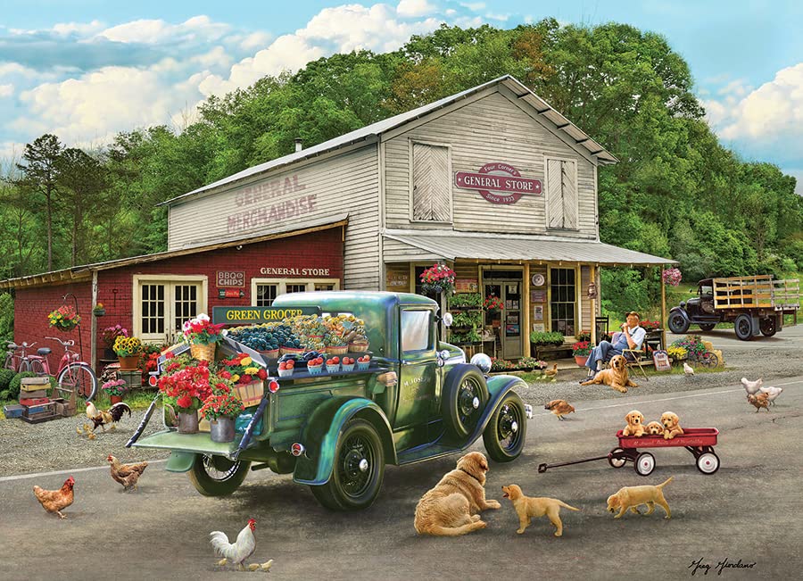 Cobble Hill 1000 Piece Puzzle - General Store - Sample Poster Included