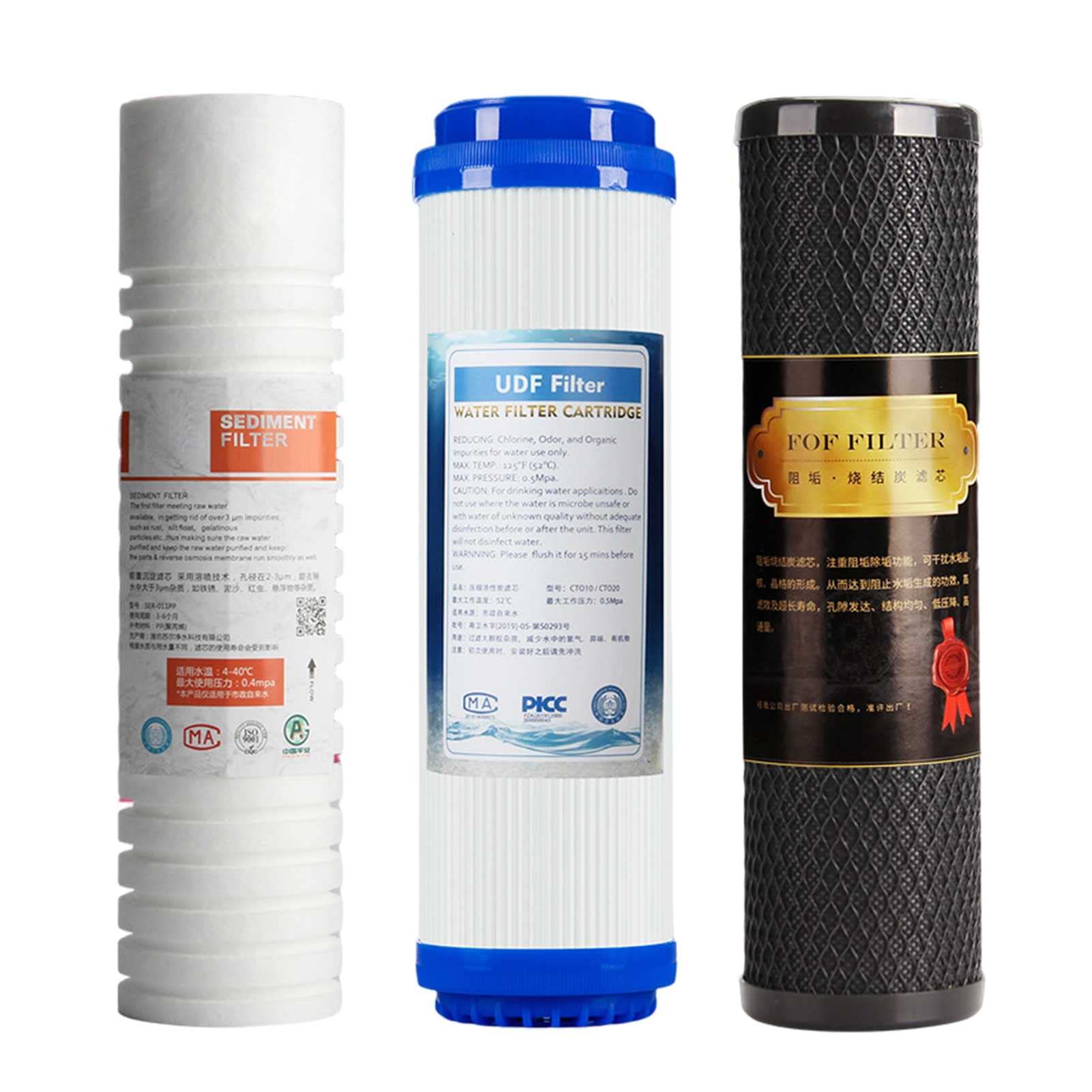 Buy HMLOPX 3Stage Whole House Water Filter Set Replacement Pack with