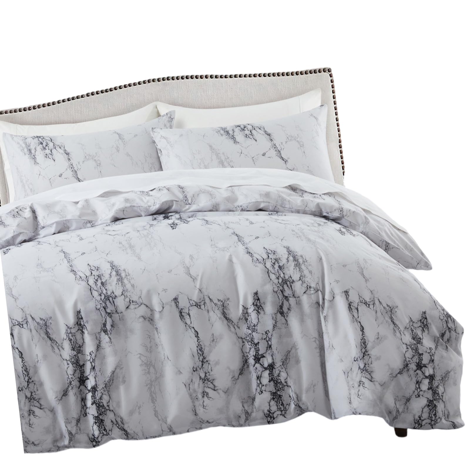 Elnwnnkc Modern Lavishness Snow Plan Bedding Set 3 Part Ventilated Polyster Permanent Low Maintenance Bedroom Deck Contemporary Bedroom Set