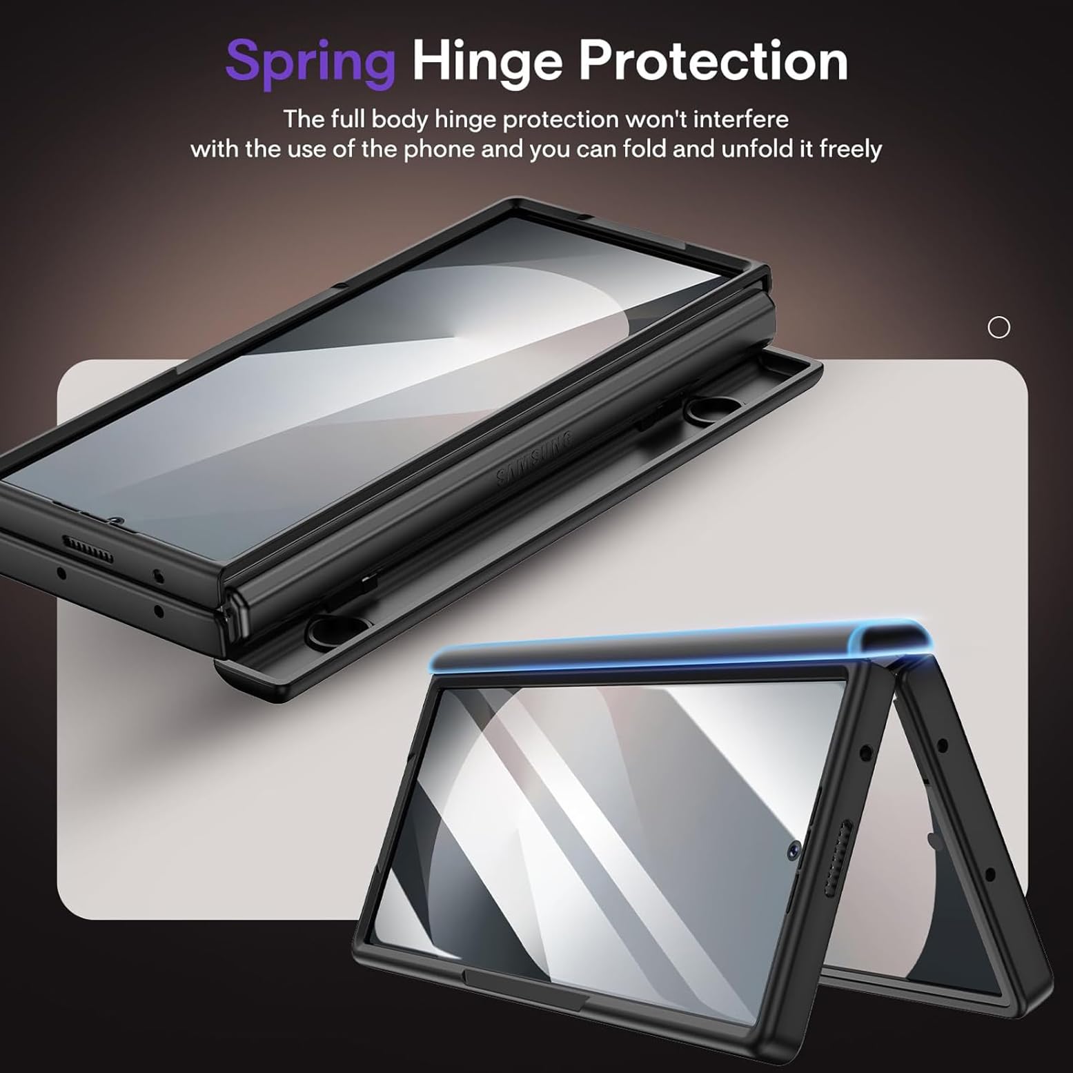 Amazon.com: Gufiire for Galaxy Z Fold 7 Case with Hinge Protector