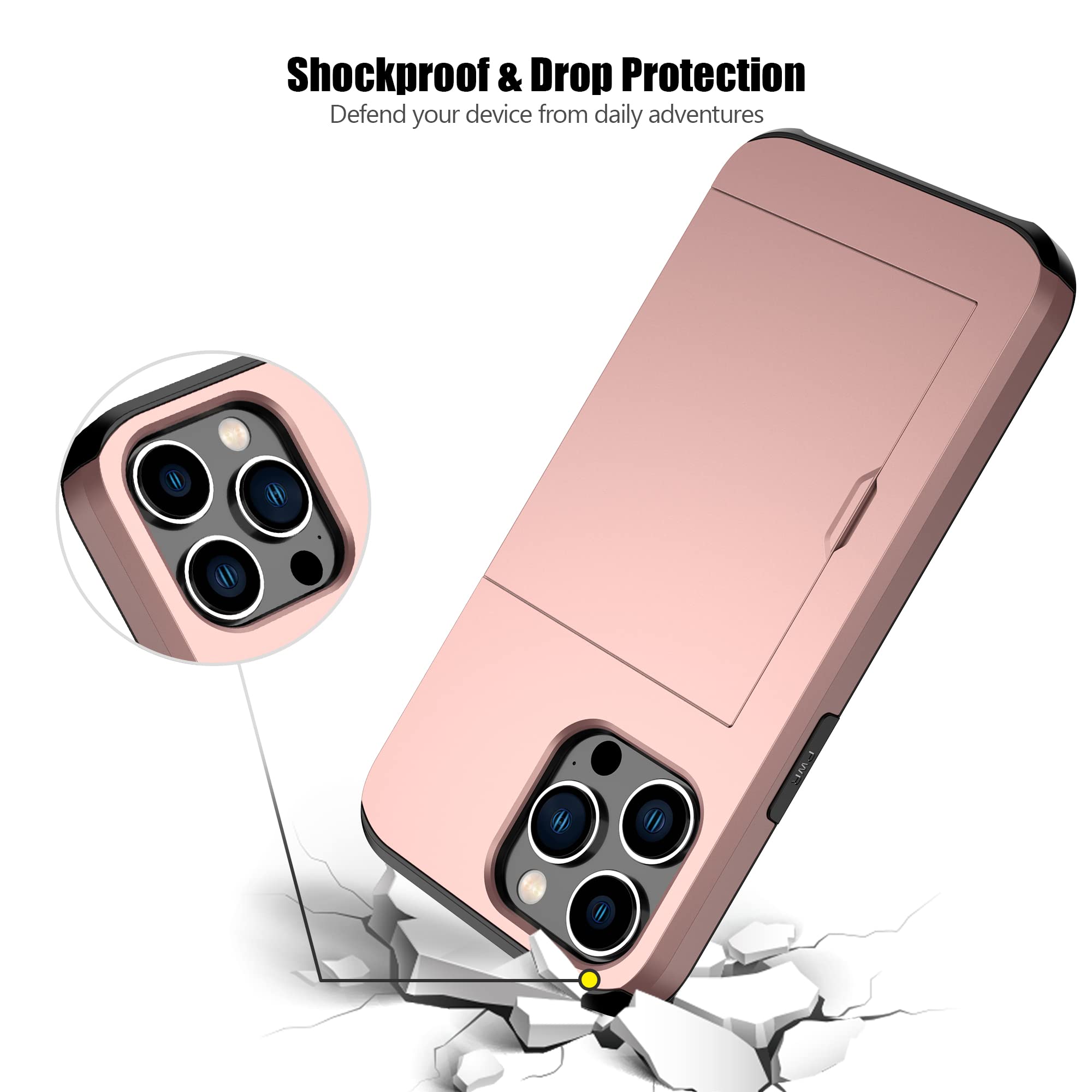 Nvollnoe Custodia per iPhone 14 con porta carte di credito