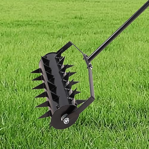 Aireadores de césped, jardines, patios, suelo suelto en tierras de cultivo, herramienta aireadora de césped de jardinería, aireador de alta
