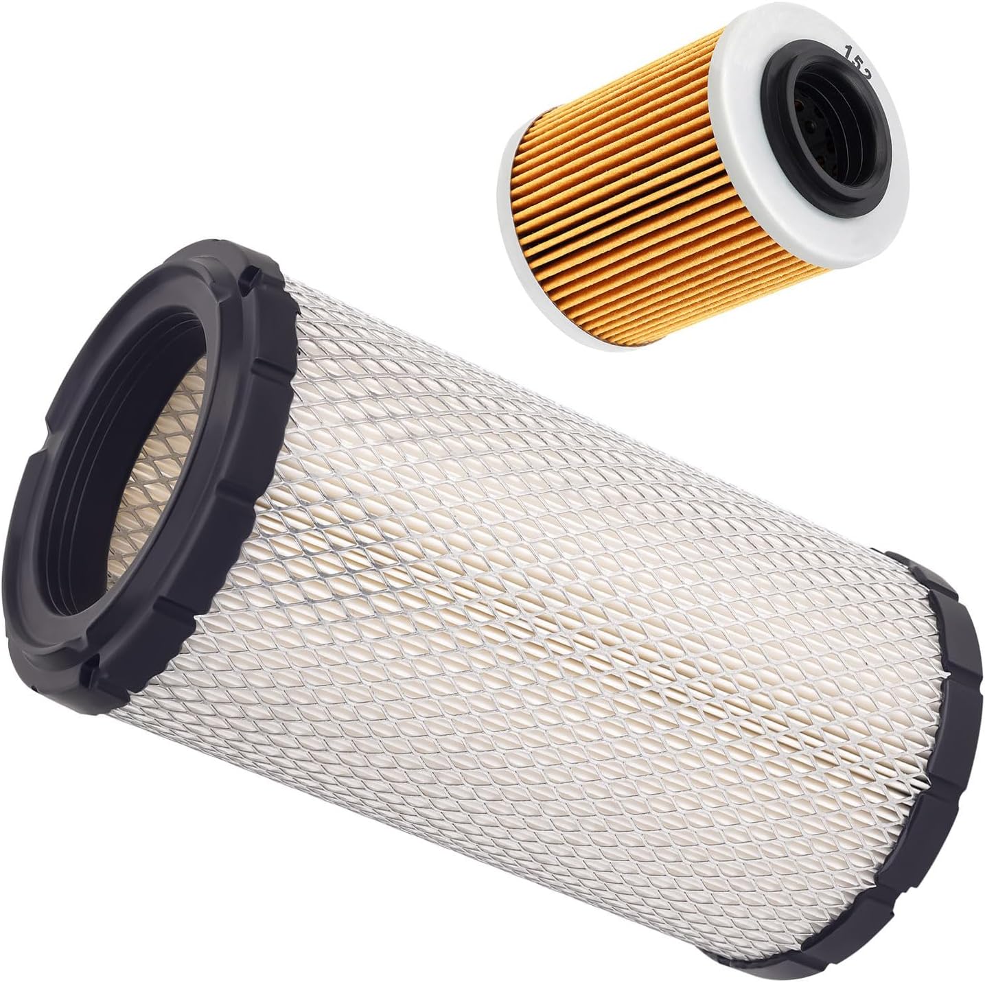 715900394 Air Filter & 420256188 Oil Filter Compatible for Motorcycle Ror Can-Am Defender HD5 HD8 HD10 Max Pro HD10 2016-2021 Maverick Sport 1000 Trail 800 1000 R