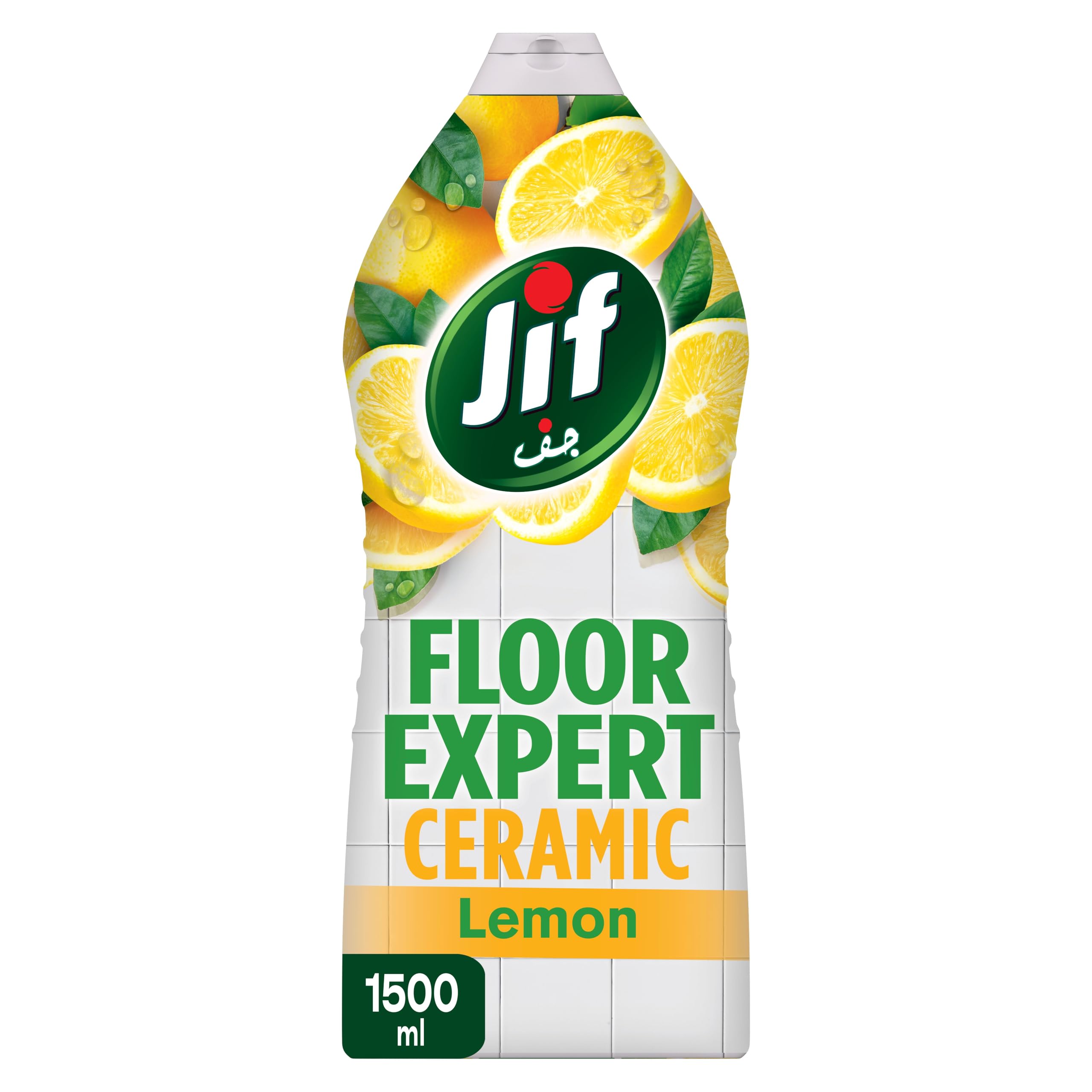 Floor Expert Liquid Cleaner, Ceramic, Lemon, Kills 99.9% Germs, Perfect Shine, 1.5L