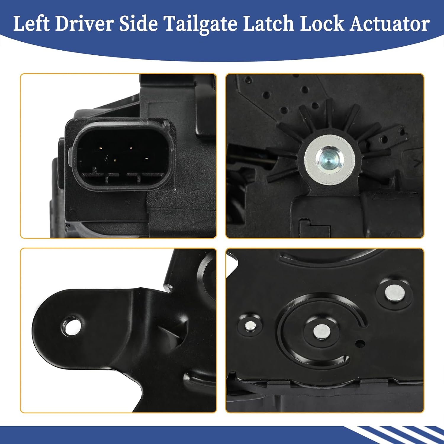 51247167498 Left Driver Side Tailgate Latch Lock Actuator Compatible with Mini Cooper R55 Clubman/John Works/S 2008-2014 Rear Trunk Lid Lower Side Replaces 7167498