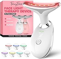 Vista 1 de Herramienta de masaje facial y cuello con terapia de luz roja, dispositivo de terapia de luz LED para cara y cuello, herramienta de cuidado facial