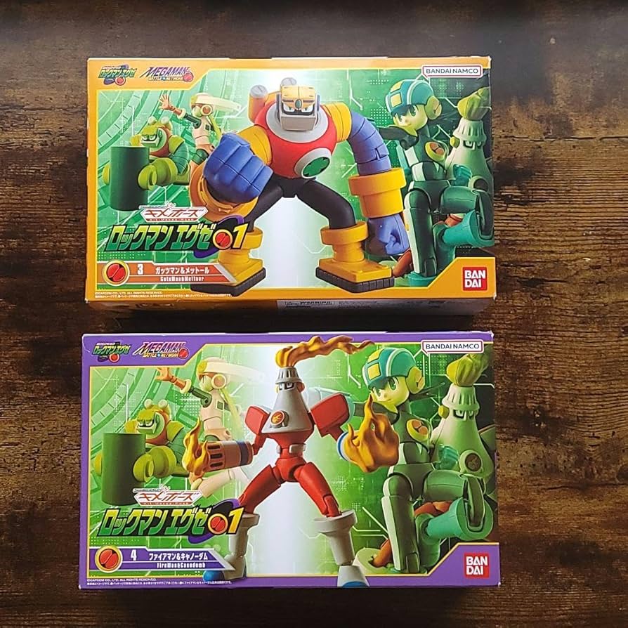 ロックマンエグゼ「3 ガッツマン＆メットール」「4 ファイアマン＆キャノーダム」 Amazon.co.jp: ロックマンエグゼ「3 ガッツマンメットール」「4