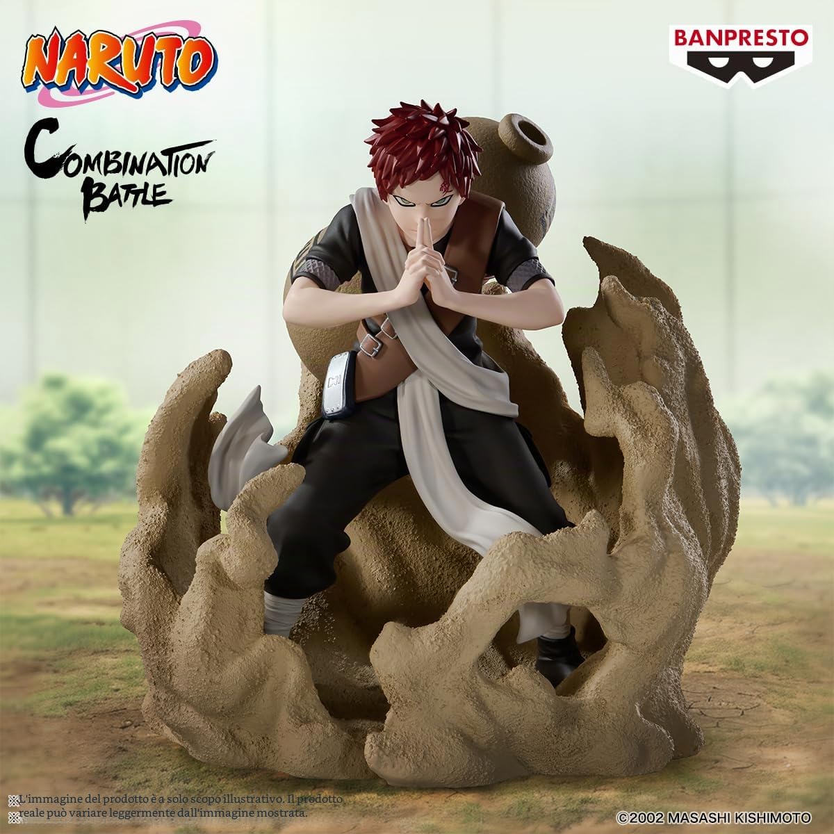 Banpresto Figura di Action Gaara Naruto - Combination Battle2 12 cm - BP29887P Multicolore - Figura da collezione - Ideale per gli appassionati di Anime Naruto