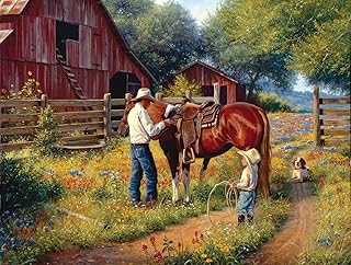 SUNSOUT INC - Learning The Ropes - 500 pc Large Pieces Jigsaw Puzzle by Artist: Mark Keathley - Finished Size 19.25