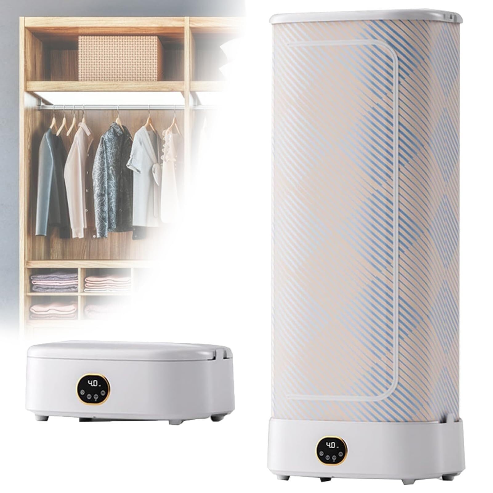 Máquina automática de planchado de camisas | Plancha de vapor vertical | Temporizador inteligente de circulación de aire caliente 360 ​​| Con control remoto