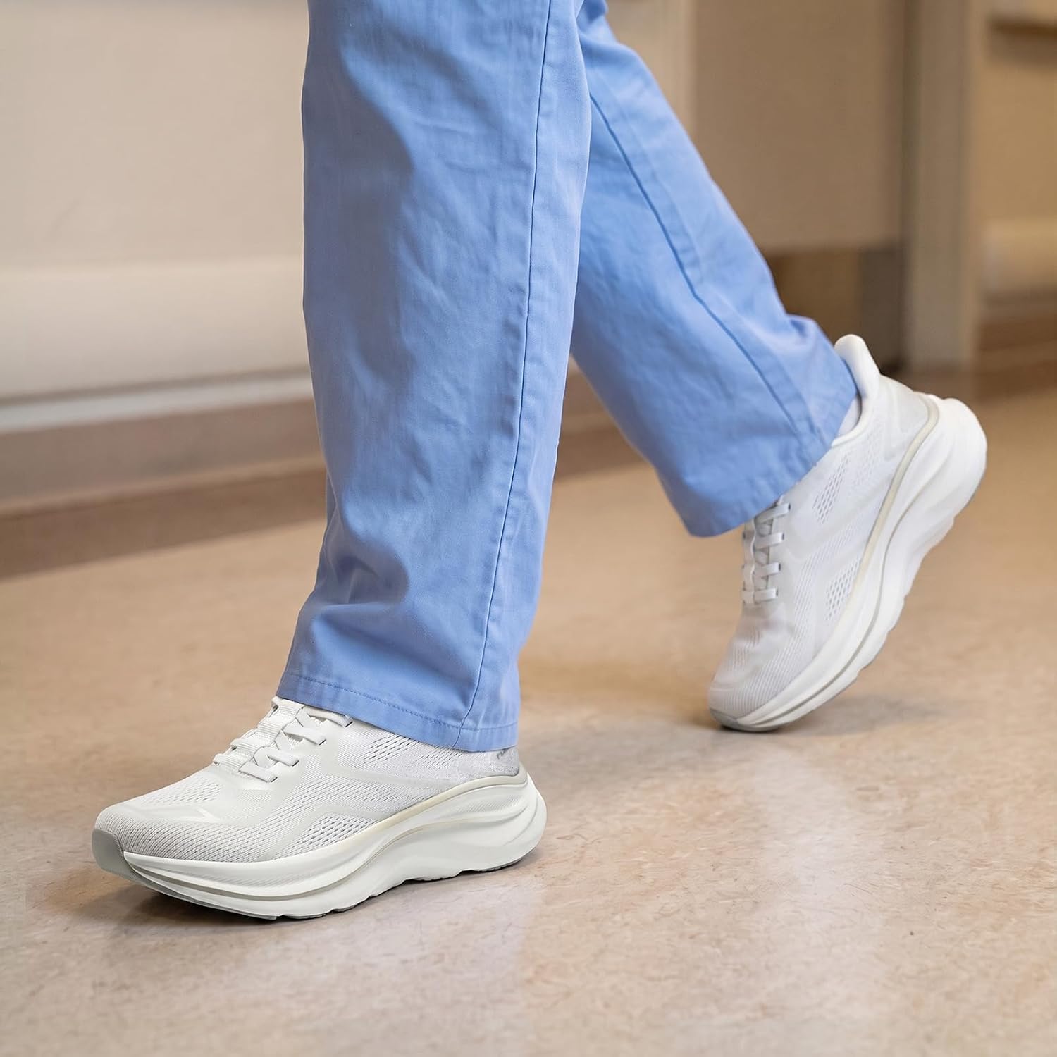 Womens Walking Shoes Slip on Sneakers Cushion Running Nurse Tennis