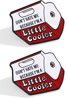 2/4/8PCS metal Don't hate me because I'm a little cool Words Enamel Pin Socially Awkward Badge Bag Clothes Lapel Pin Punk Jewelry Gift for friends bulk