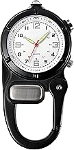 findtime Taschenuhr mit Karabiner Klettern Schwesternuhr Pulsuhr Taschenuhren für Herren Damen Rettungsdienst Zubehör Analog Quarzuhr LED Taschenlampe Uhr Klettern Camping Sport