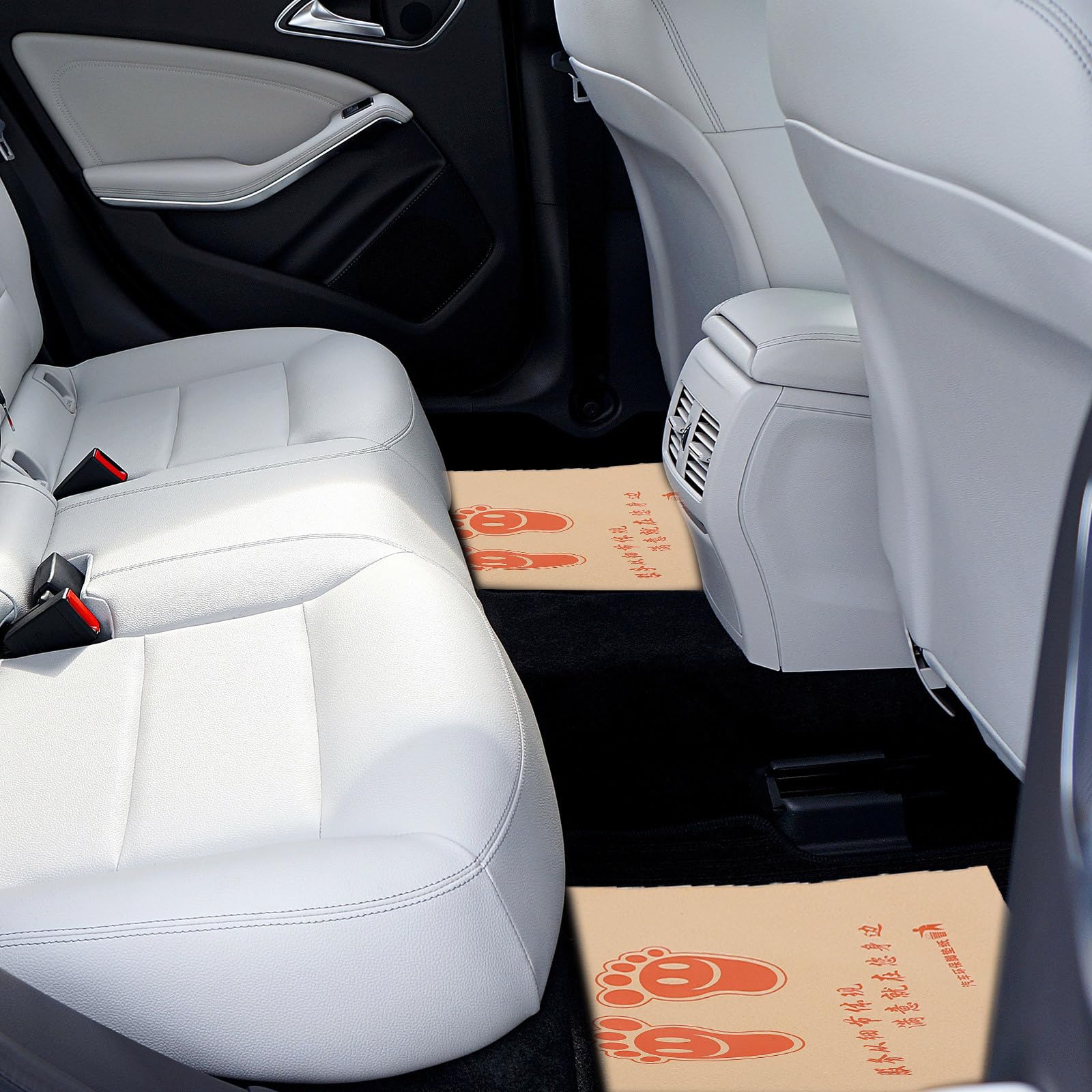 100 Pezzi Tappetini Auto Usa e Getta in Carta Kraft per Pavimento