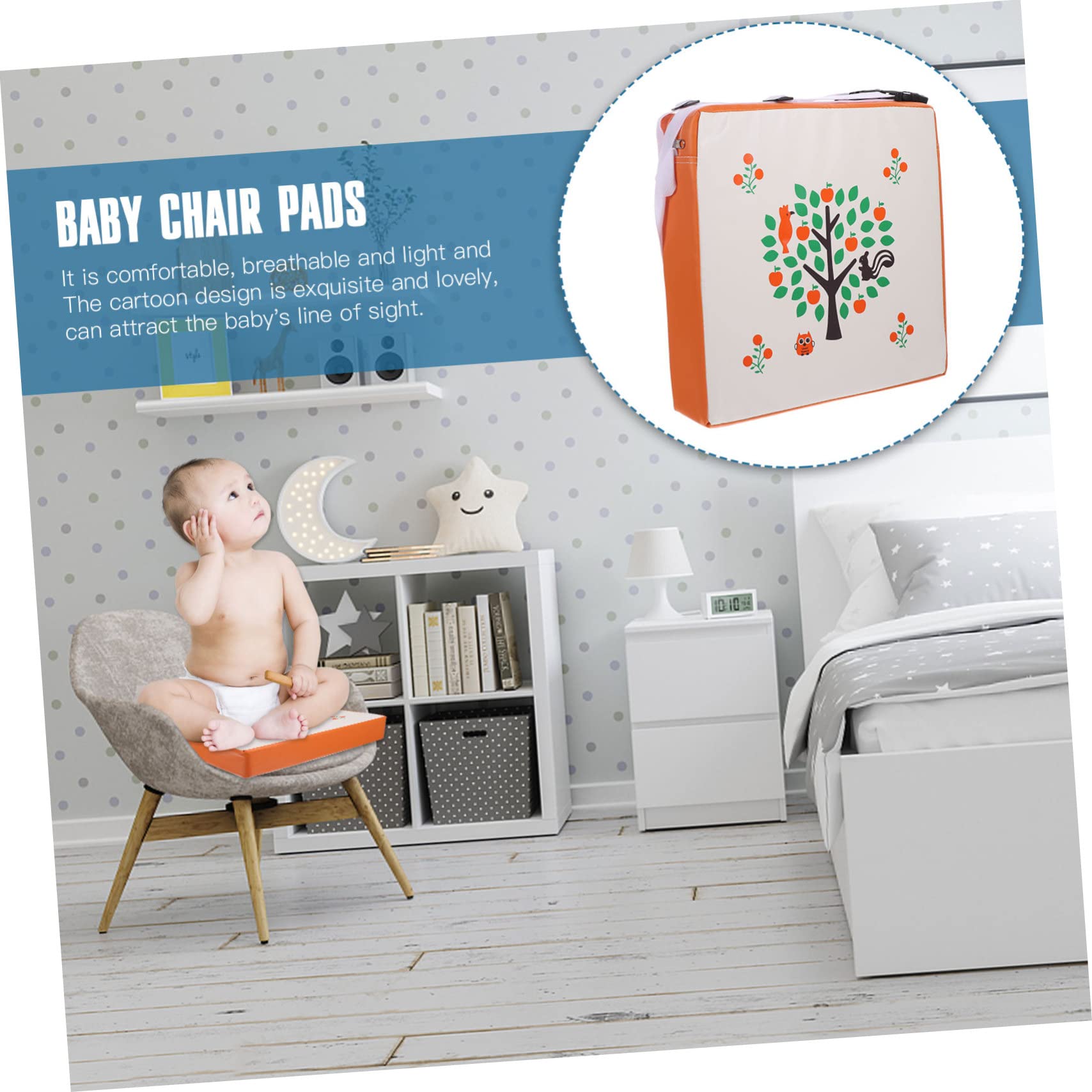 Toyvian 1 Pc Almohadilla De Refuerzo Silla Alta Para Niños Almohadilla De Asiento De Coche Refuerzo De Viaje Kit De Elaboración De Flores Viajar Chair Lavable Bebé Levantar Almohadilla