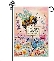 Vista 7 de Hafhue Grandma's Garden Little Helpers - Bandera de bienvenida para jardín, 12 x 18 pulgadas, doble cara para decoración de césped para exteriores