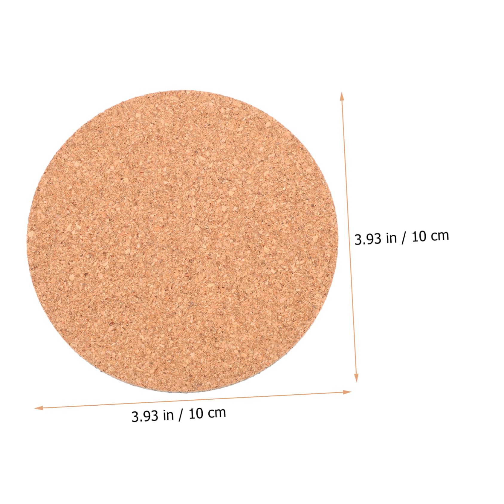 IWOWHERO Cork Material Round Flowerpot Mat Plant Coaster Garden Pot Tray Leakproof Durable