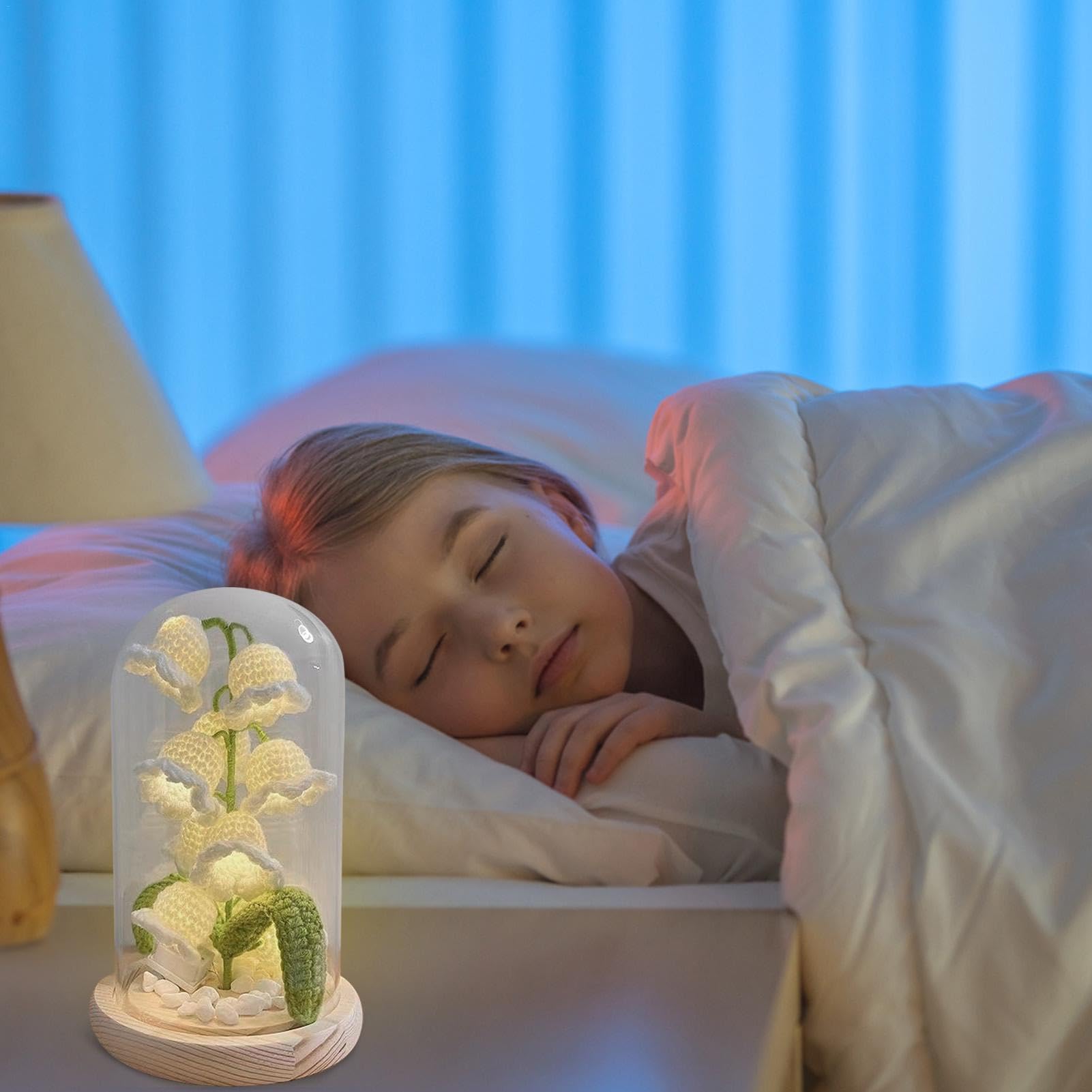 WONFAST Lampe De Nuit En Forme De Fleur De Muguet, Faite à La Main, Cadeau Romantique, Décoration D'ambiance Pour La Saint-Valentin, La Fête Des Mères, Un Anniversaire, Noël (1 Pièce