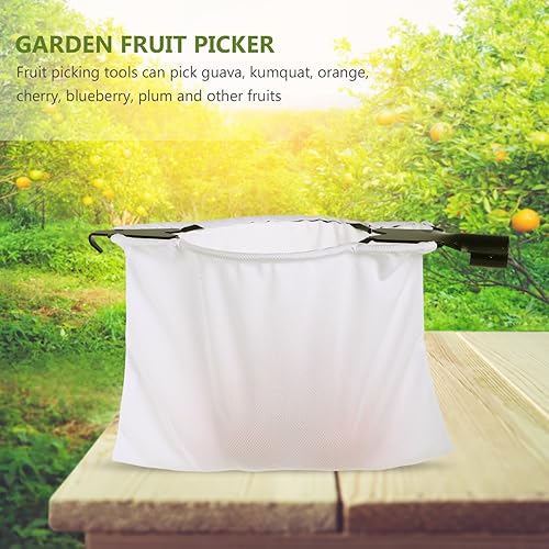 Miniatura 2 de iplusmile Recolector de frutas Cosechadora de frutas Poste de recolección de frutas Herramienta de fruta de árbol de acero inoxidable Equipo de