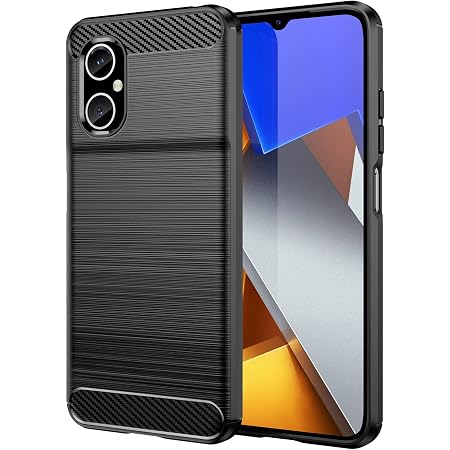 Custodia e cover per Xiaomi POCO M5 4G,Fibra di carbonio raffinata,Anti-caduta,Anti-impronta digitale,protezione completa.Custodia compatibile con Xiaomi POCO M5 4G