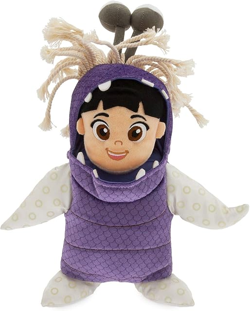 Disney Store Official Boo Small Soft Toy Doll, Monsters, Inc., 23cm/9, Lovable Little Toddler In a Monster Costume, Made with Plush Fabric and Embroidered Details, Suitable for All Ages