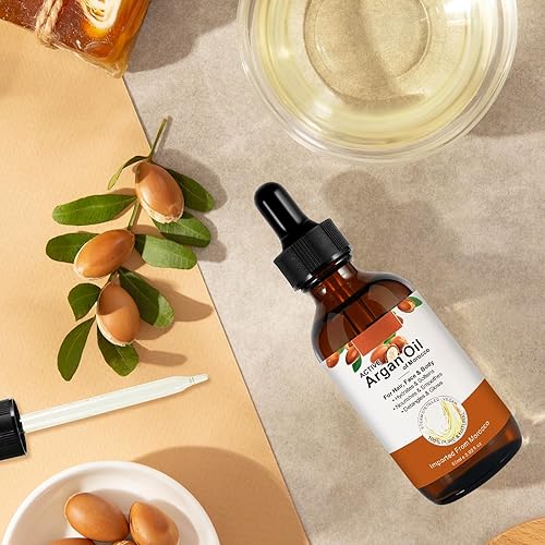 Miniatura 6 de Aceite de argán de Marruecos aceite portador orgánico 100 puro prensado en frío para hombres y mujeres aceite de argán para puntas abiertas control