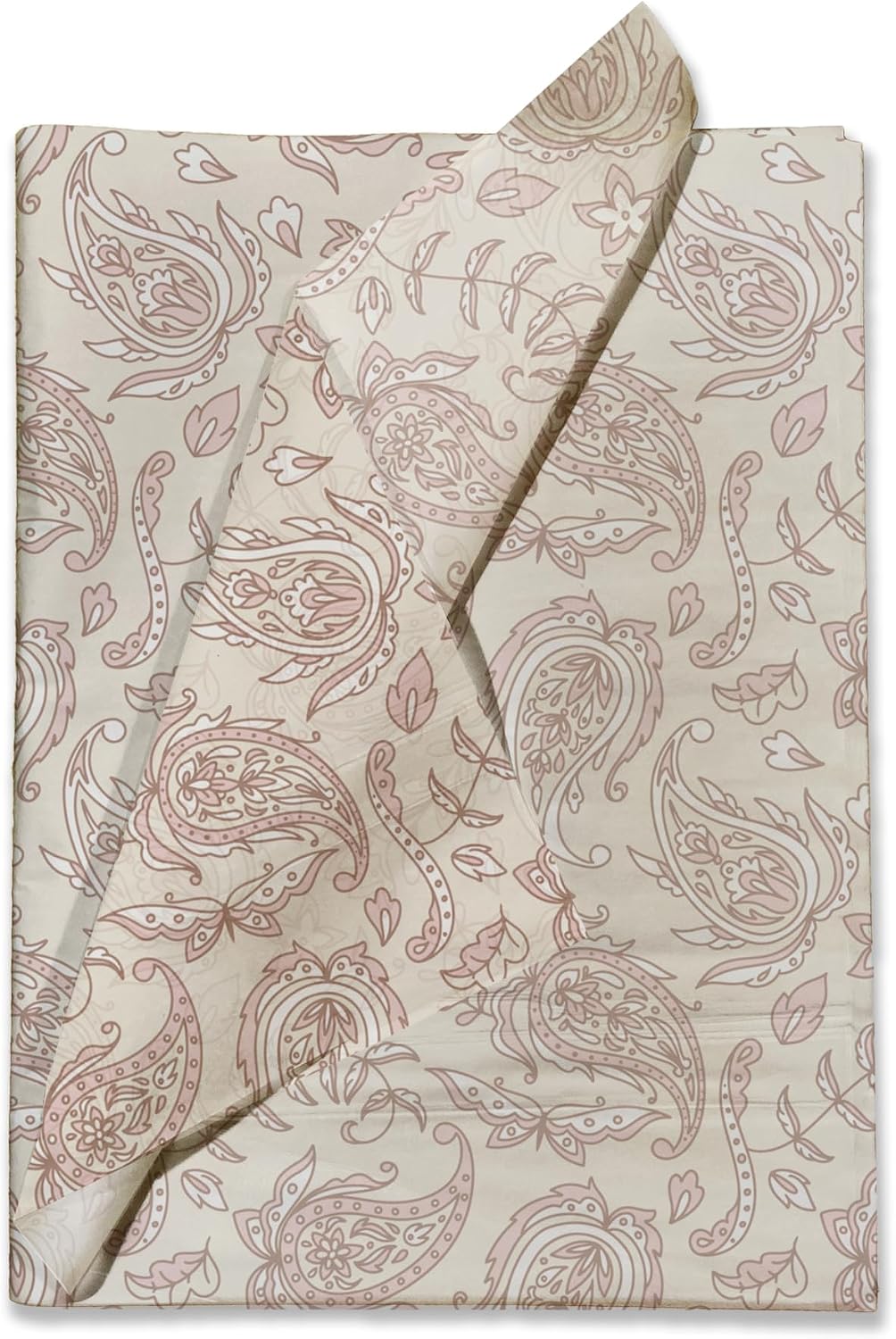 Pro Supply Global Pink Paisley Printed Tissue Paper for Valentine's Day Gift Bags or Boxes and Wrapping - Bulk Decorative Art Tissue Paper for Packaging and Gifting | 24 Sheets 20" x 30" image 2