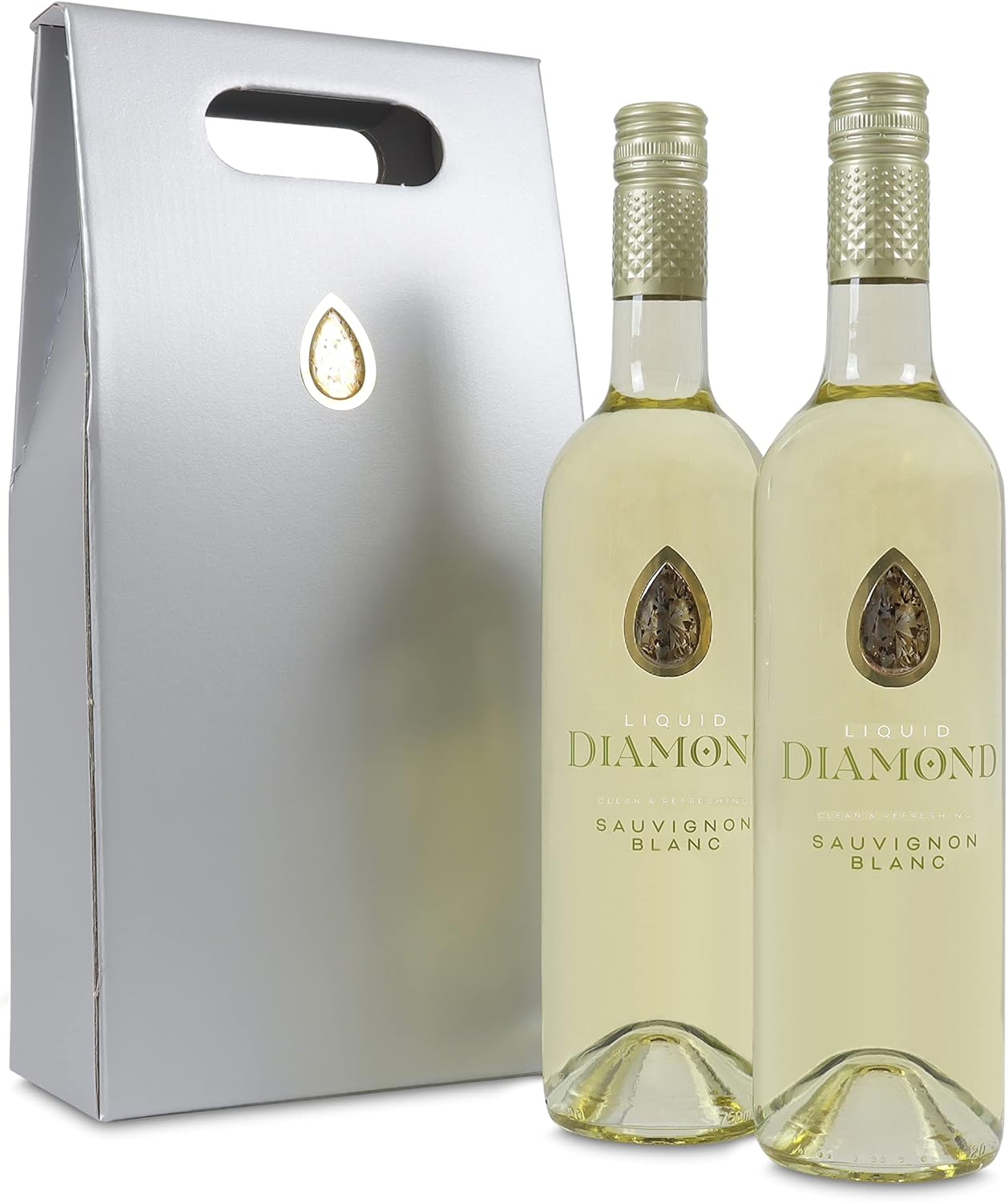 Liquid Diamond Sauvignon Blanc 2 Bottle Boxed White Wine Gift Set