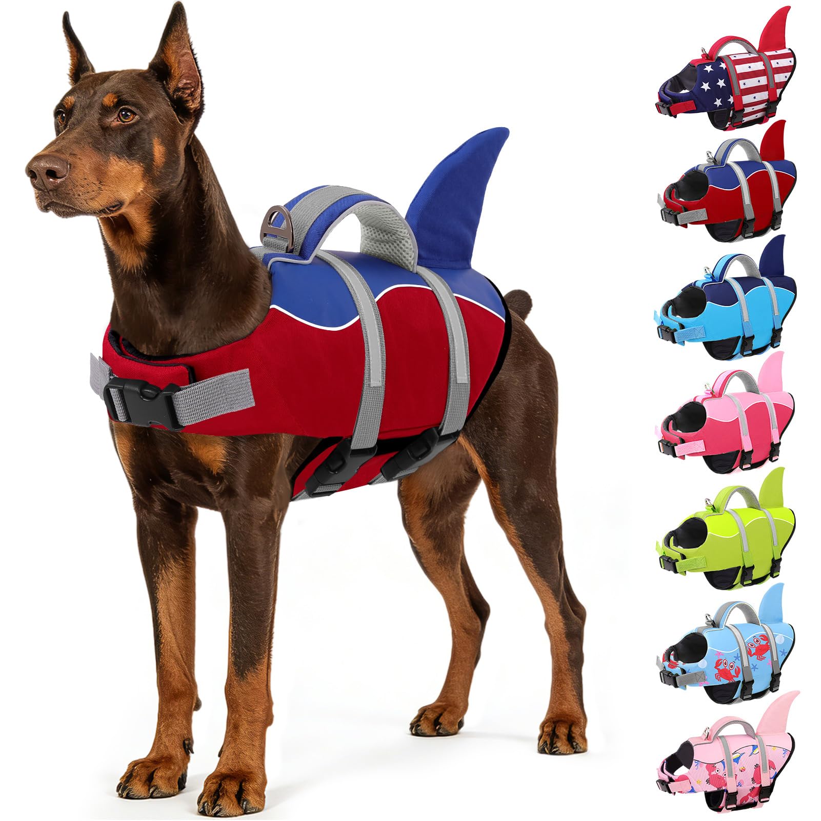 AOFITEE Dog Life Jacket with Shark Fin