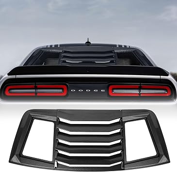 Rear Window Louvers for Dodge Challenger 2008-2021 Accessories