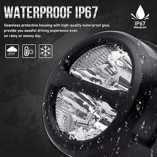 Miniatura 6 de Luces de conducción LED de 40 W, 3 pulgadas y 4800 lúmenes, luz de circulación de haz puntual compatible con Jeep, Dodge, camiones, SUV, Ford, UTV,