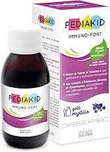 PEDIAKID - Immuno-Strong Syrup - Natural Food Supplement - Exclusive Agave Syrup Formula - Helps Support the Natural Defences of the Body - Blueberry Flavour