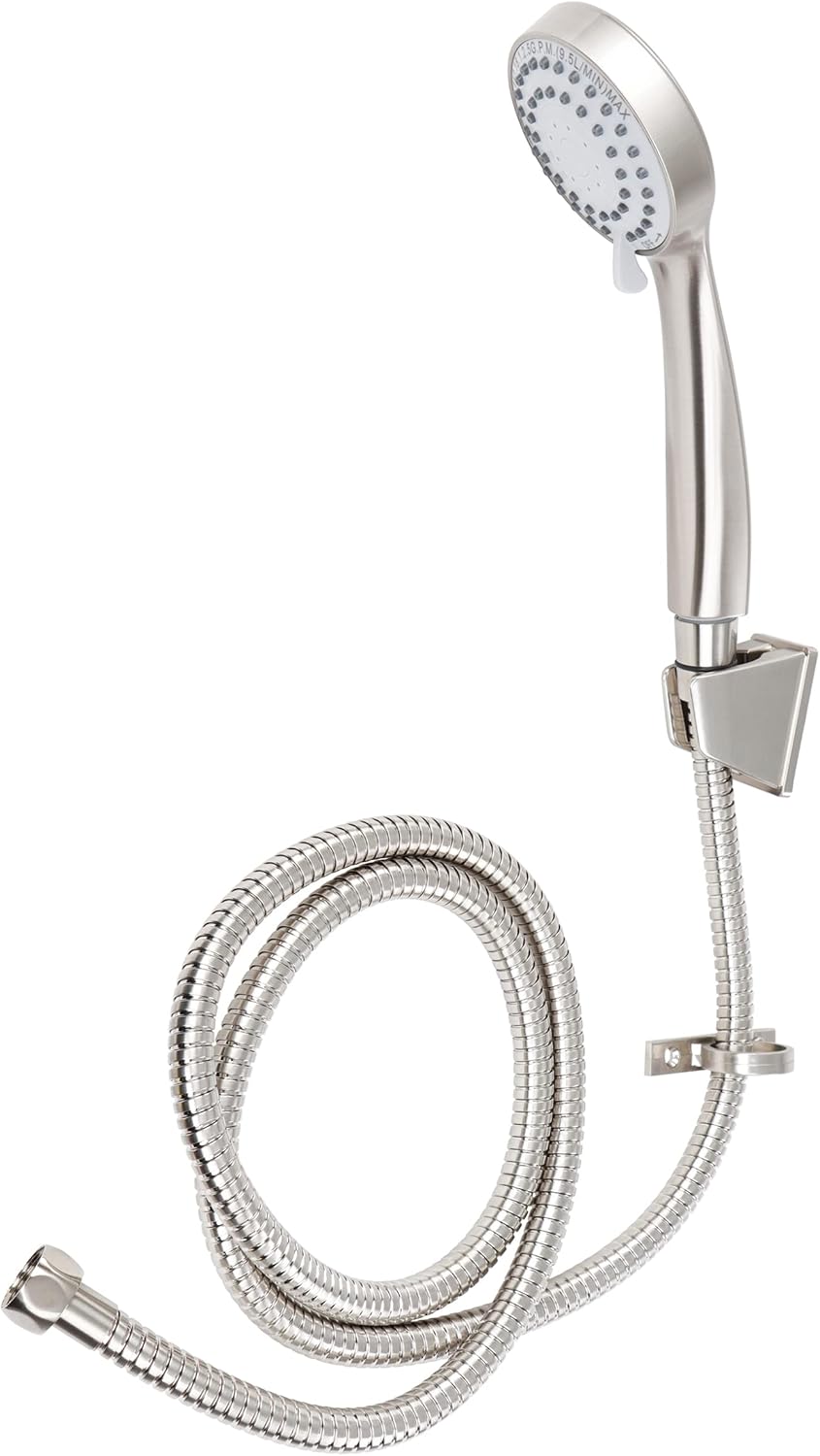 Empire Faucets Shower Sprayer Head Kit - Hand-Held Replacement Chrome Detachable Shower Head with Steel Mounting Hose