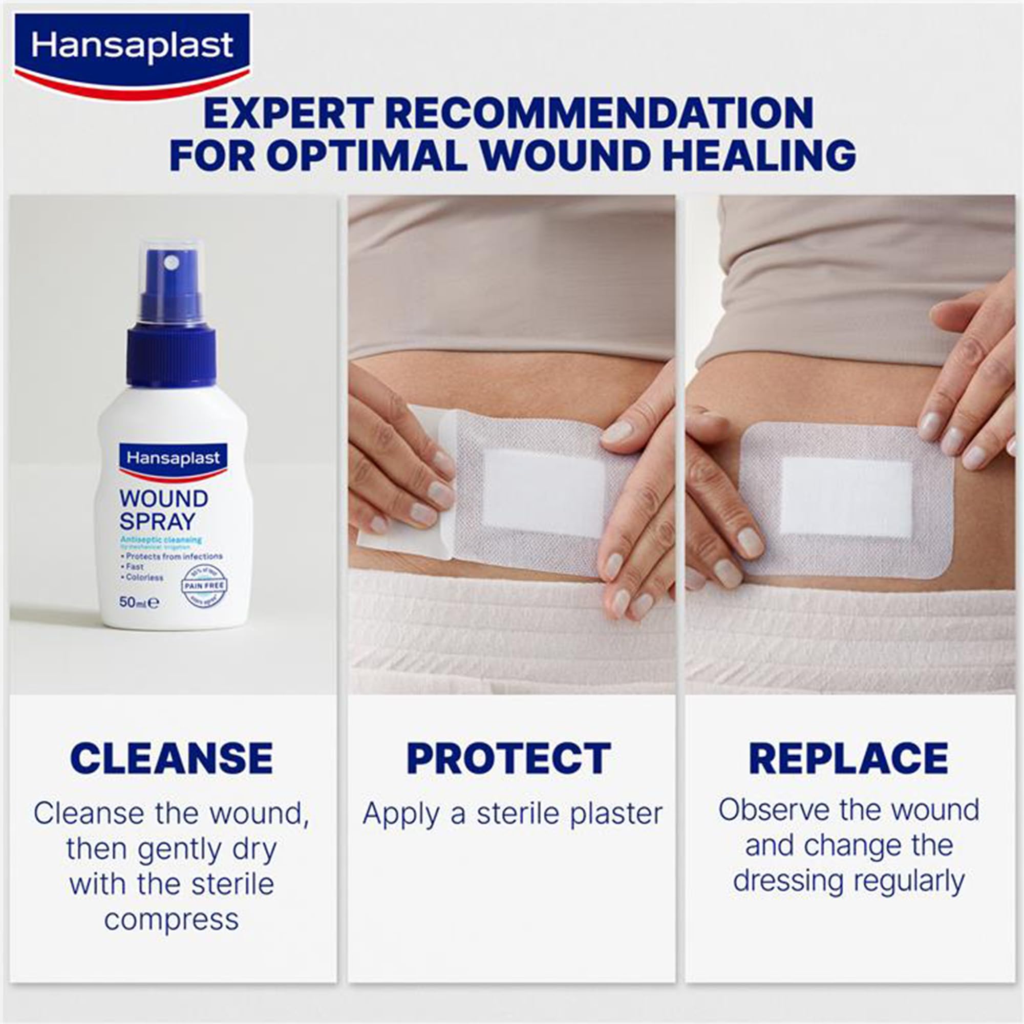 Hansaplast Sensitive XL 3XL Plasters 5 Strips – Extra-Large Gentle Adhesive Bandages for Sensitive Skin – Pain-Free Removal & Breathable Cover for Bigger Wounds
