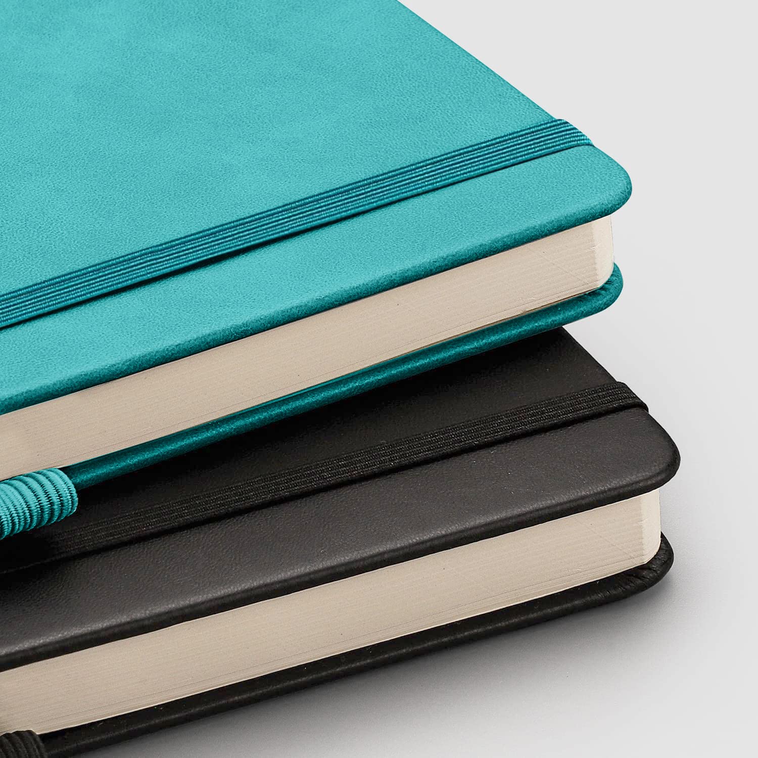 RETTACY Blank Notebook A5 Plain Notebook 2 Pack, 384 Pages Unlined Notebook with 100gsm Blank Paper, Pen Holder, Inner Pocket - Image 3