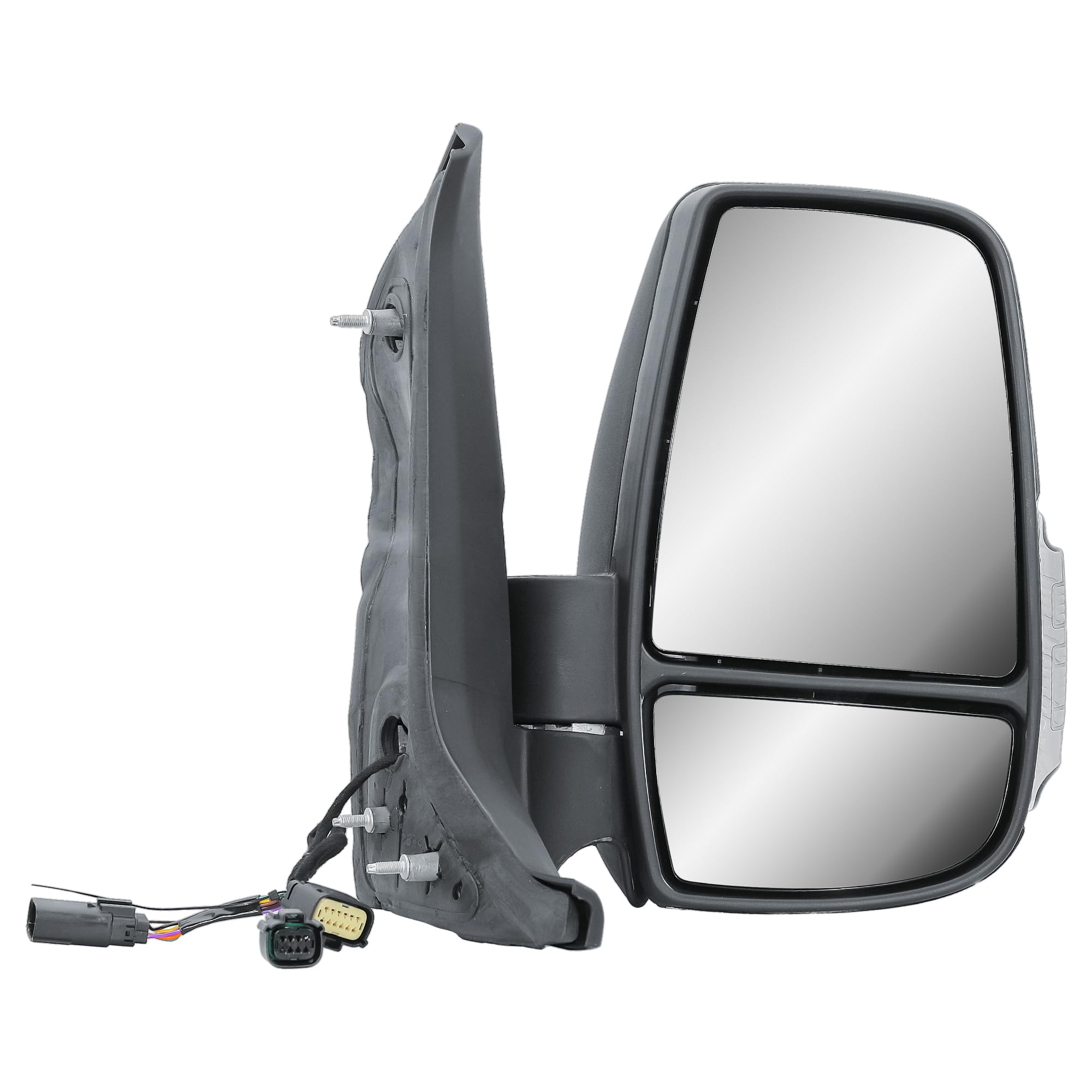 Specchio retrovisore esterno destro manuale non riscaldabile con lampeggiante per Ford Transit V363 2014-2024