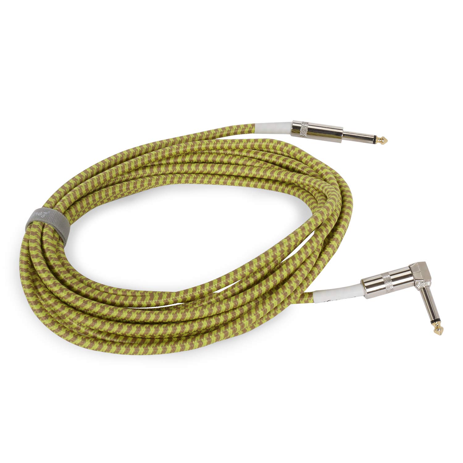 JUAREZ JAG150YL Guitar Cable Professional Sound Protection 6.3mm 1/4 Inch For Guitar Bass Keyboards Amplifiers (5M Yellow)